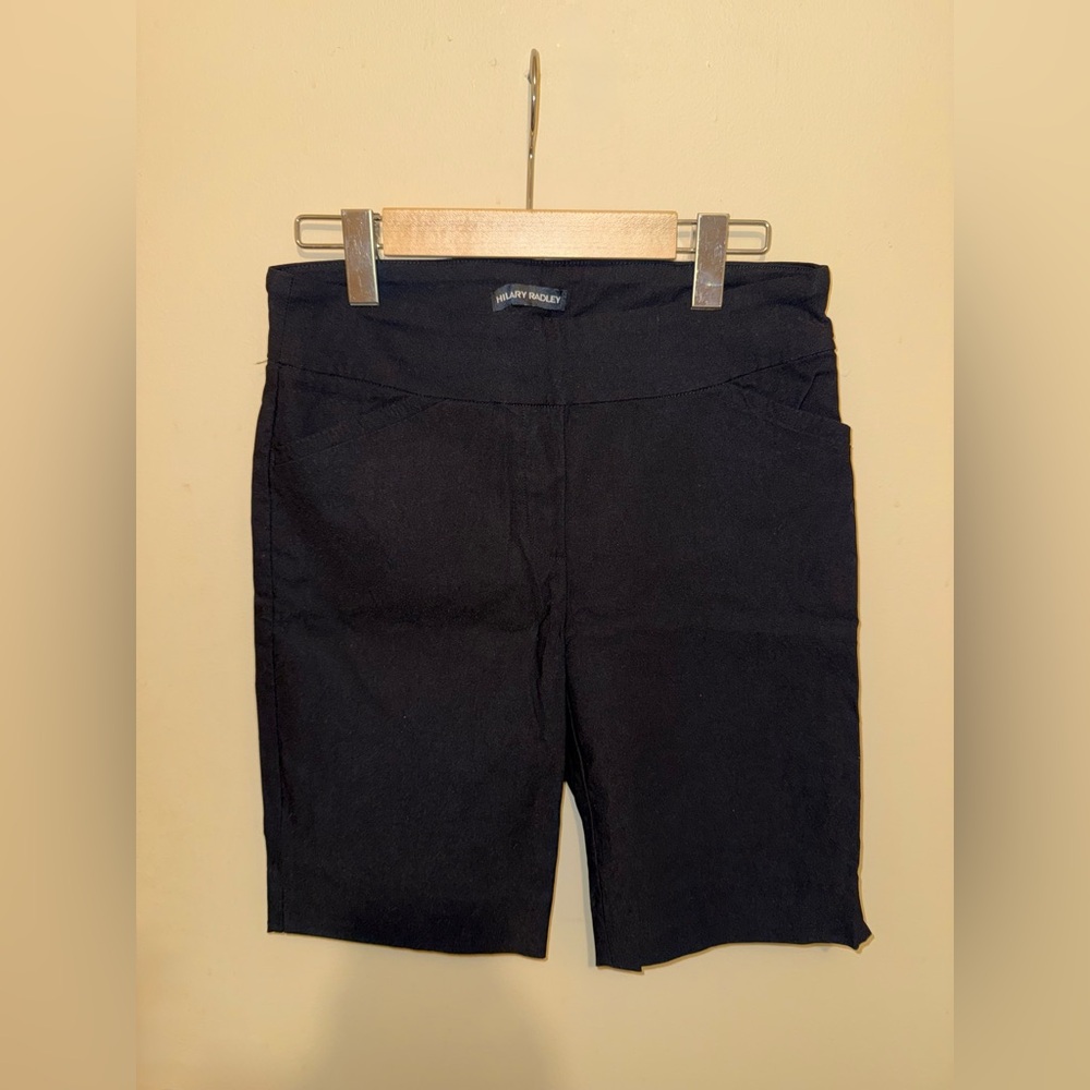 Hilary Radley Classic Black Women's Bermuda Shorts | S